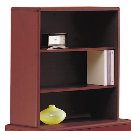 Hon Bookcase Hutch, 14.63" D X 37.13" H, 32.63" W X High-Pressure Laminate, Mahogany H107292.NN